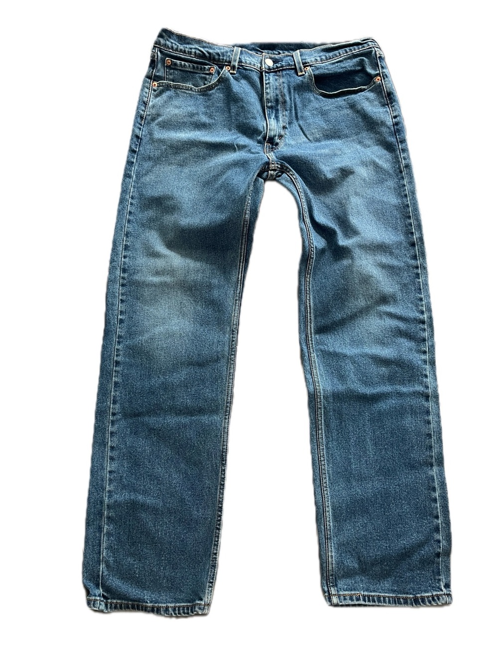 Levi's 505 MENS Medium Blue Straight Jeans Sz 36x32